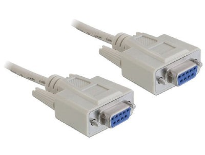 Delock Cable Serie Nullmodem 9 Pin Female / Female 1,8M — image 1