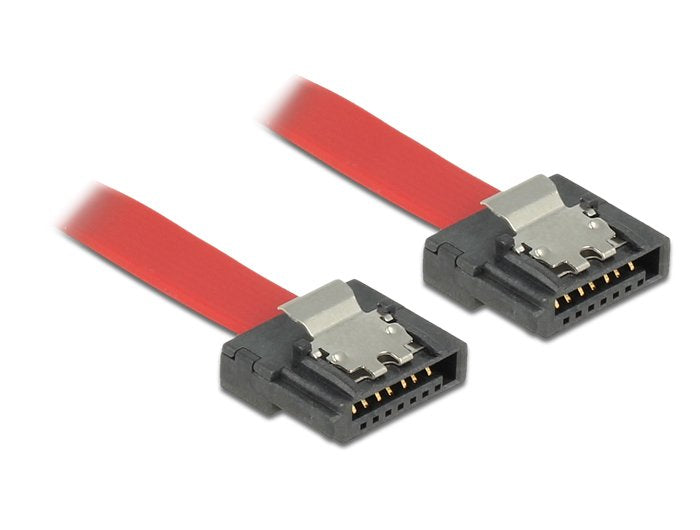 Delock Cable SATA III - SATA M/M 0.3M Flexi Red
