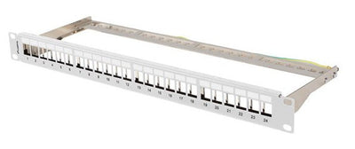 Lanberg 19 Patchpanel Blank 1U 24-PORT FTP Keystone Gr — image 1