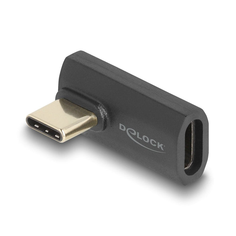 Delock 60244 USB Adapter 40Gbps USB Type-c™ PD 3.1 240W Male a Port Female Girado Sesgado Hacia Izquierda And