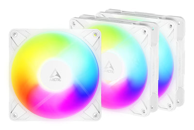 Arctic Pack 3 Fan PC P12 Pro Reverse A-rgb 12CM White — image 1