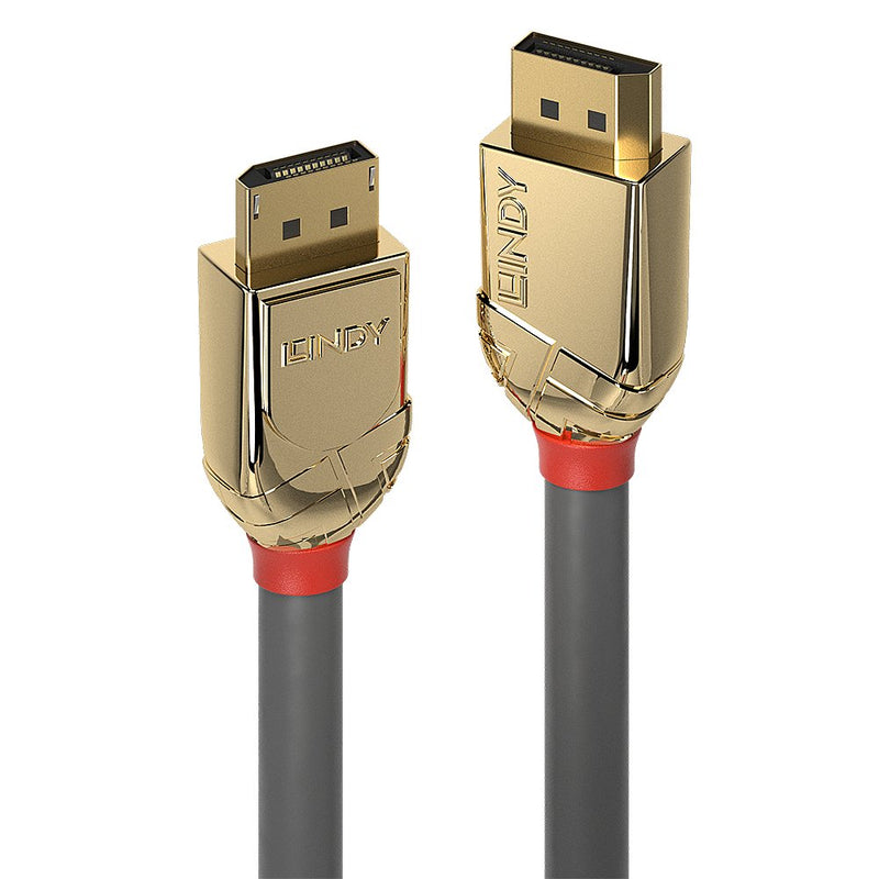 Lindy 36294 Cable DisplayPort 5M Black Gold Line