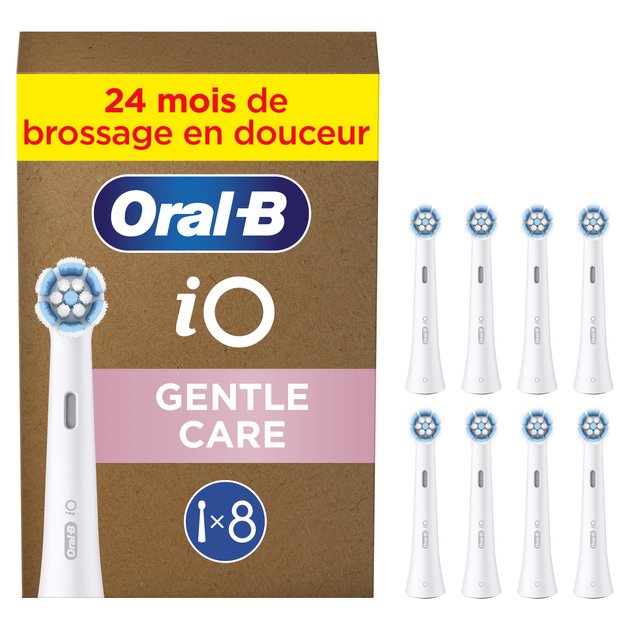 Braun Oral-b Io Set Of Cleaning Soft 8, Accesorio Brush White Zonas Sensibles And Encías Más Sanas 87002167741