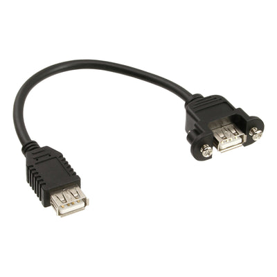 Inline Adapter USB 2.0 Type a Female a Connector Chasis Type a 0,2M — image 1