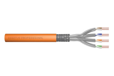Digitus Installationskabel CAT.7 25M S-FTP 1200MHZ Awg 23/1 Orange — image 1
