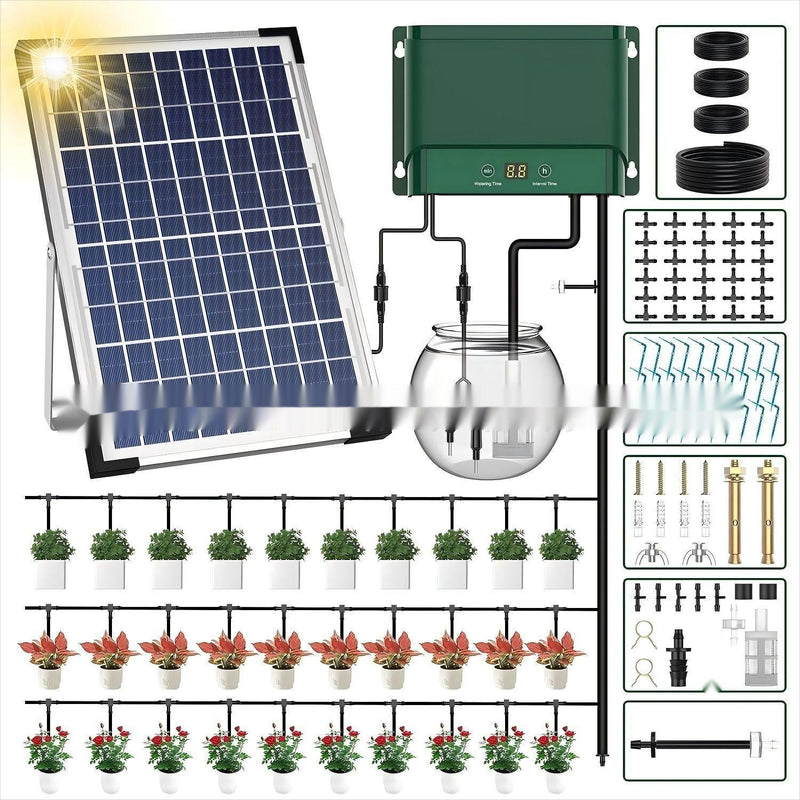 Solar-Powered Automatic Timer Watering Kit For Plants