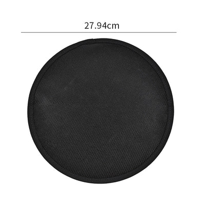 Black Round Barbecue Mat Fireproof Pad High Temperature Resistant Oil Resistant Flame-proof Mat Camping