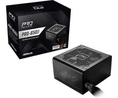 Asrock Fuentes Power Pro Series PRO-650B 650W ATX 80 + Bronze Black 90-UXR065-BNEAA2 — image 1