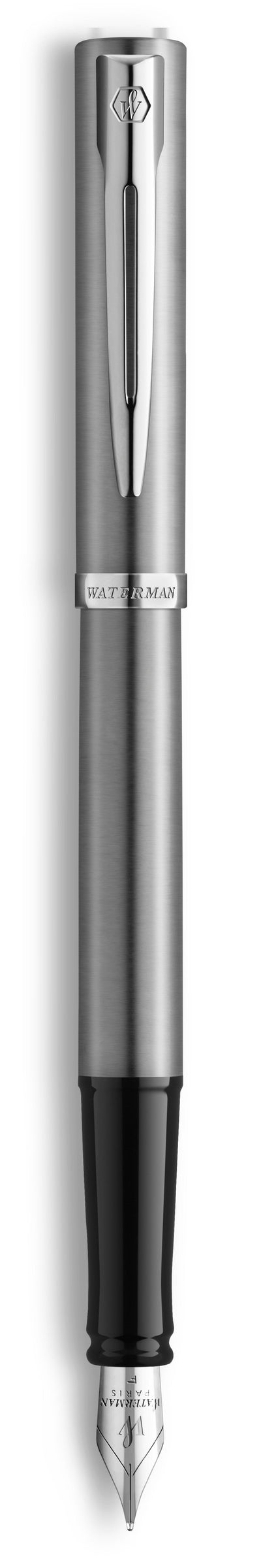 Waterman Pluma Estilográfica Impression Stainless Steelct F Blue Box Of Regalo — image 1