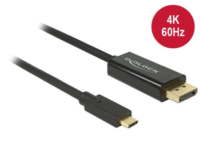 Delock USB Cable Type-c ™ - DisplayPort M/M (modo DP Alt) 4K 60 HZ 3M Black — image 1