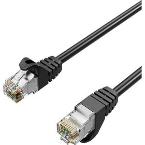 Shiverpeaks RJ45 Network Cable S FTP CAT.7, Pur, Black 10M