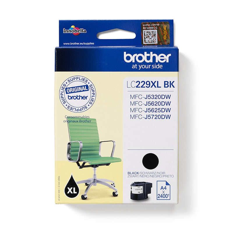 Brother Genuine Ink LC229XLBKBP Black
