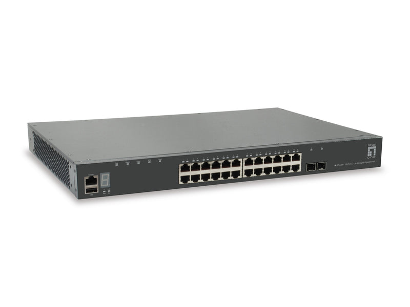 Levelone Switch 28X Ge GTL-2881 1XGE 2XGSFP 19