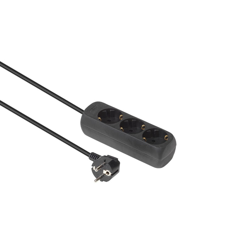 Microconnect GRU003B-WOS Base Múltiple 1,5M 3 Salidas AC Indoor Black