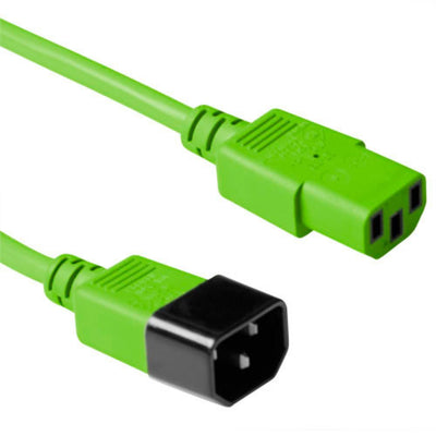 Powercord C13 - C14 Green 5M — image 1