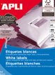 Apli Labels Adhesivas 64,6X33,8MM Inkjet/Láser C/Rectos 24 X 500H White — image 1