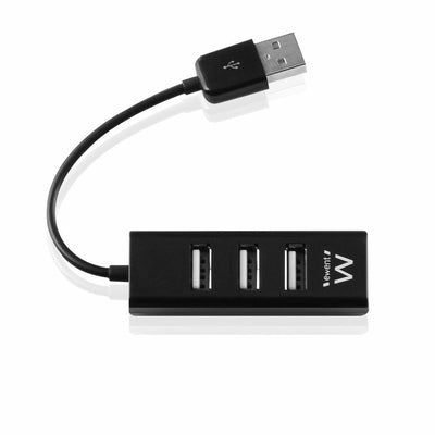 Ewent Hub EW1123 4 Ports USB 2.0 Colour Black — image 1