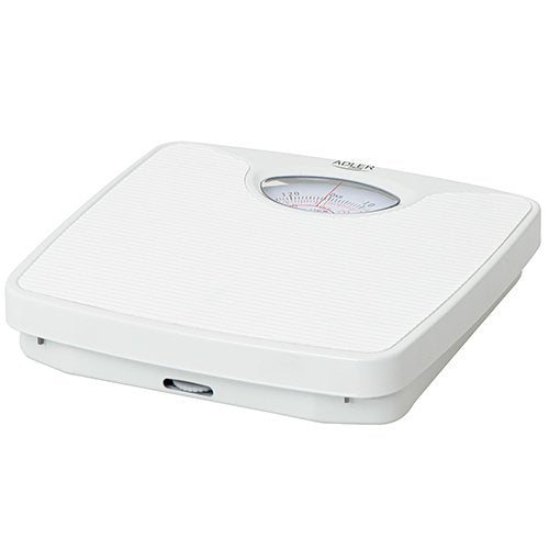 Adler Scale Bathroom Mecénica Ad 8151W Weight Máximo 130KG, Precisión 1000G, White