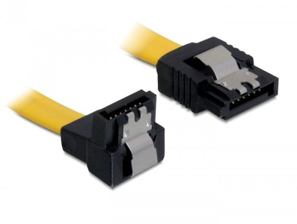 Delock Cable SATA 6GB/S Male Gerade SATA Male Unten Angular 10CM Gel