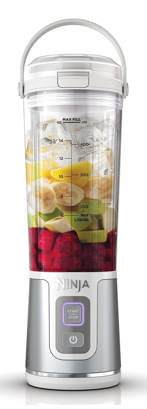 Ninja Blender Blast 0,532 L Glass Laptop 14,4W White