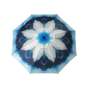 Beach parasol Blue Ø 200 cm SPF50+ Peacock