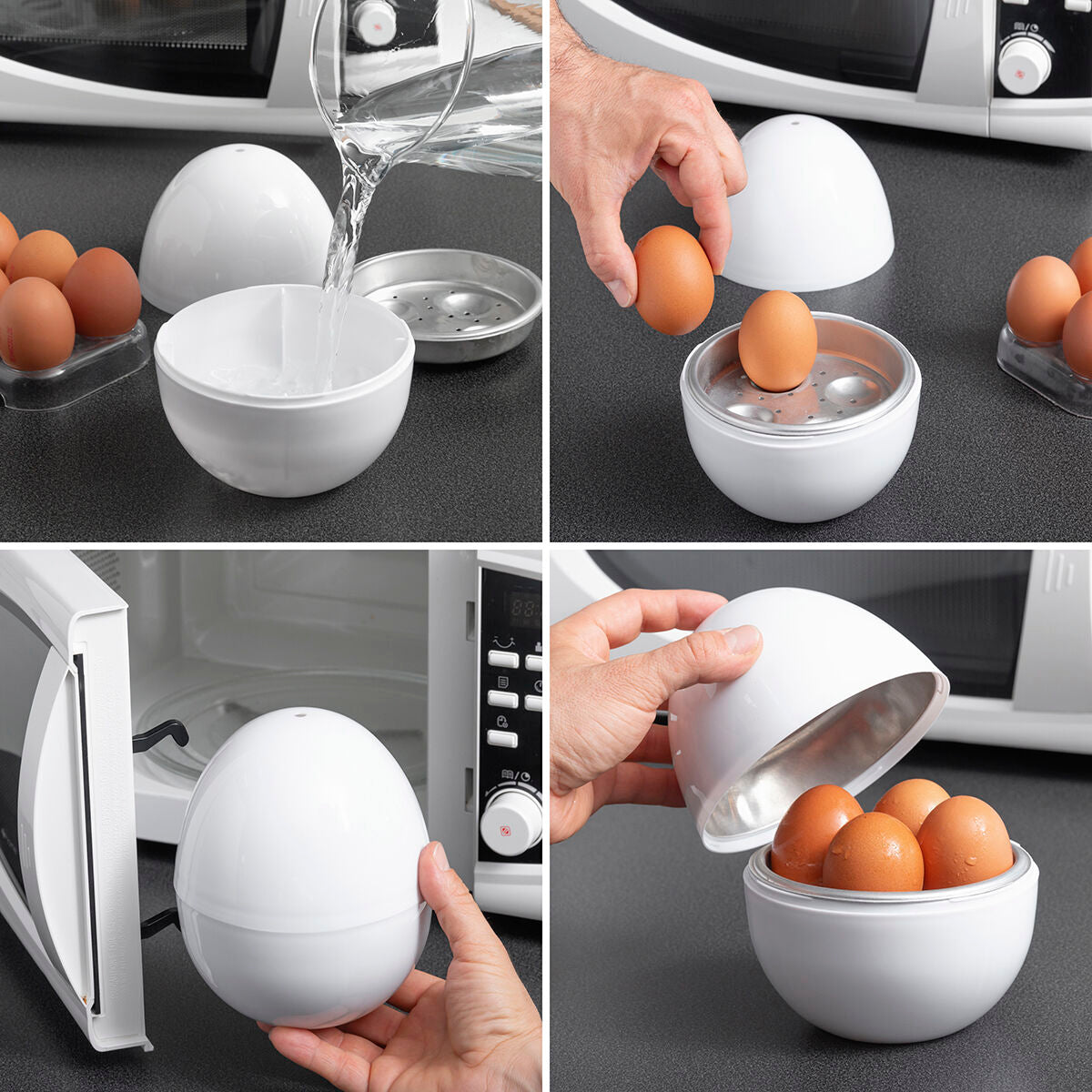 Innovagoods Microwave Egg Boiler With Recipe Booklet Boilegg Innovagoods