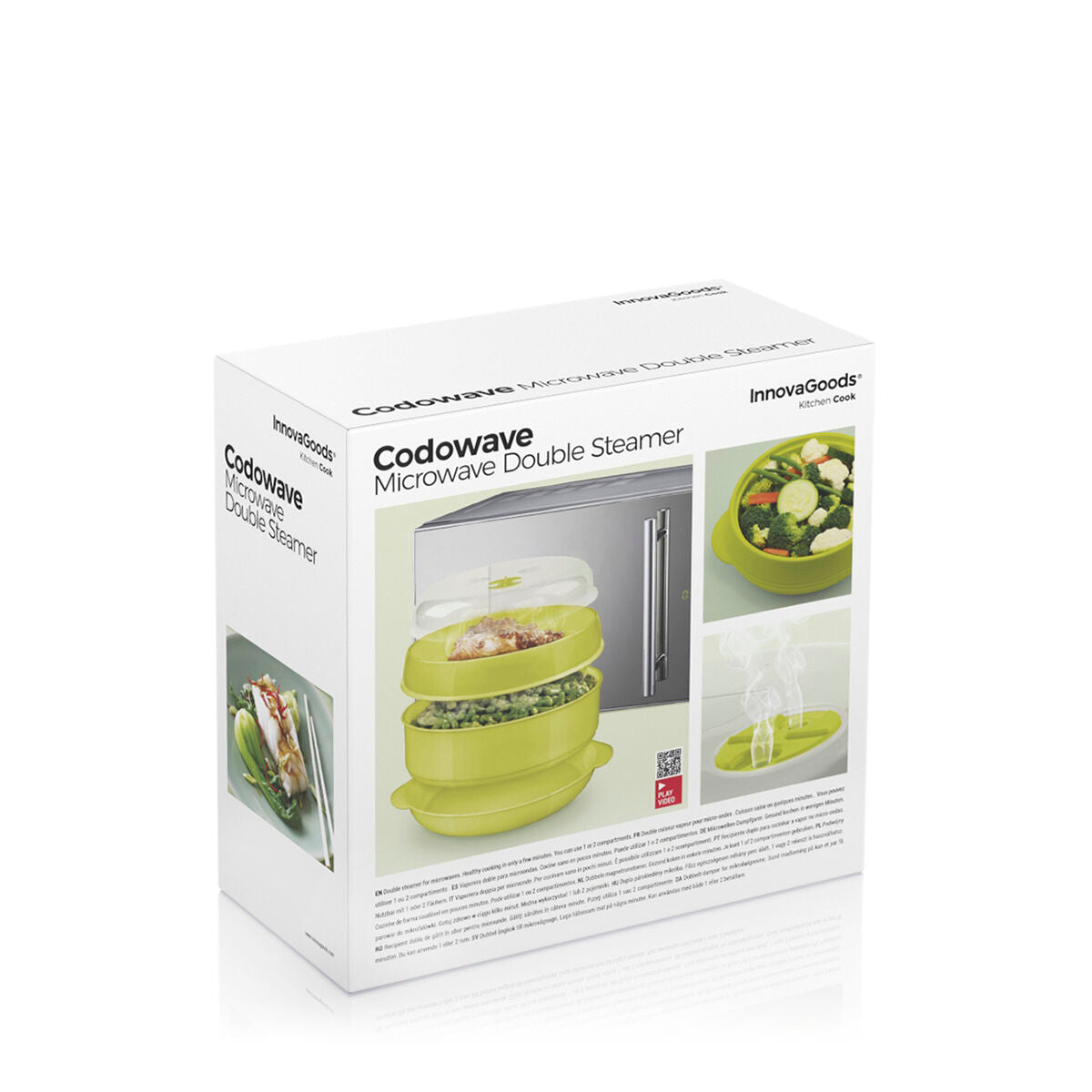 Innovagoods Microwave Double Steamer Codowave Innovagoods