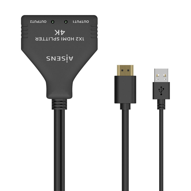 Aisens Duplicador HDMI 4K 2 HDMI Female HDMI Male USB Male A123-0654
