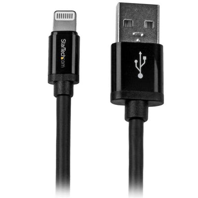 StarTech.com Cable 2M Lightning 8 Pin a USB a 2.0 Apple Ipod Iphone Ipad Black Cable Lightning Male a USB Male — image 1