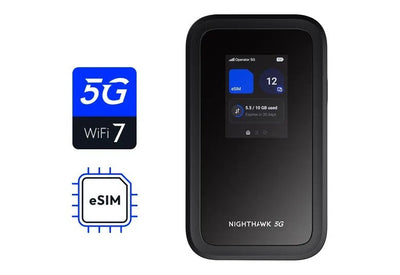 NETGEAR Nighthawk M7 - Laptop Hotspot - 5G - 3.6Gbps - Wi-Fi 5, Wi-Fi 6, Wi-Fi 7 — image 1