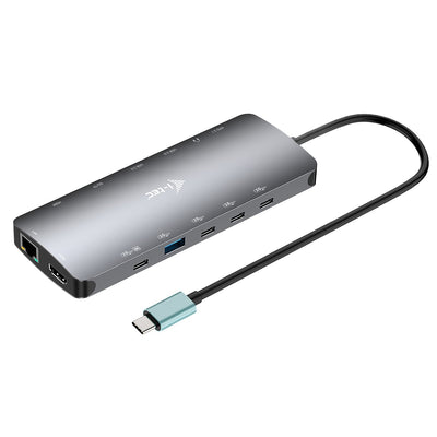 I-tec USB-C Metal Nano 3X Display Docking Station 2x HDMI 1x USB-C Video LAN Audio Czytnik Kart Power Delivery — image 1