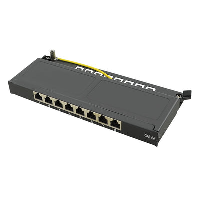 Logilink Patchpannel Desktop 8 Port CAT.6A STP Black 0.5 He — image 1