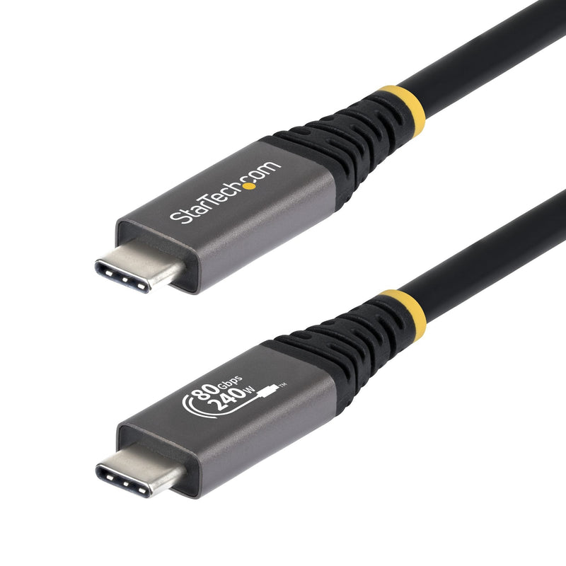 StarTech.com CC50CM80GUSB4CABLE USB Cable USB4 Gen 4X2 0,5M USB C
