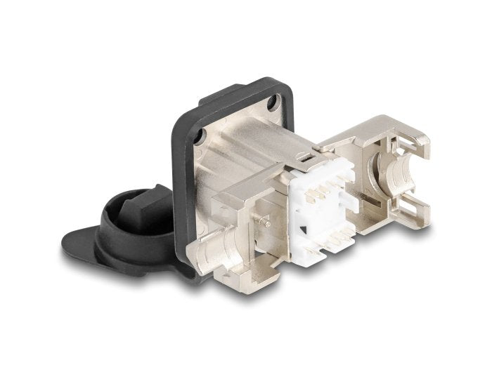 Delock 67063 Connector RJ45 Tipo-d Empotrado Con Connection Lsa CAT.6A STP Con Cover Protectora IP66 Resista