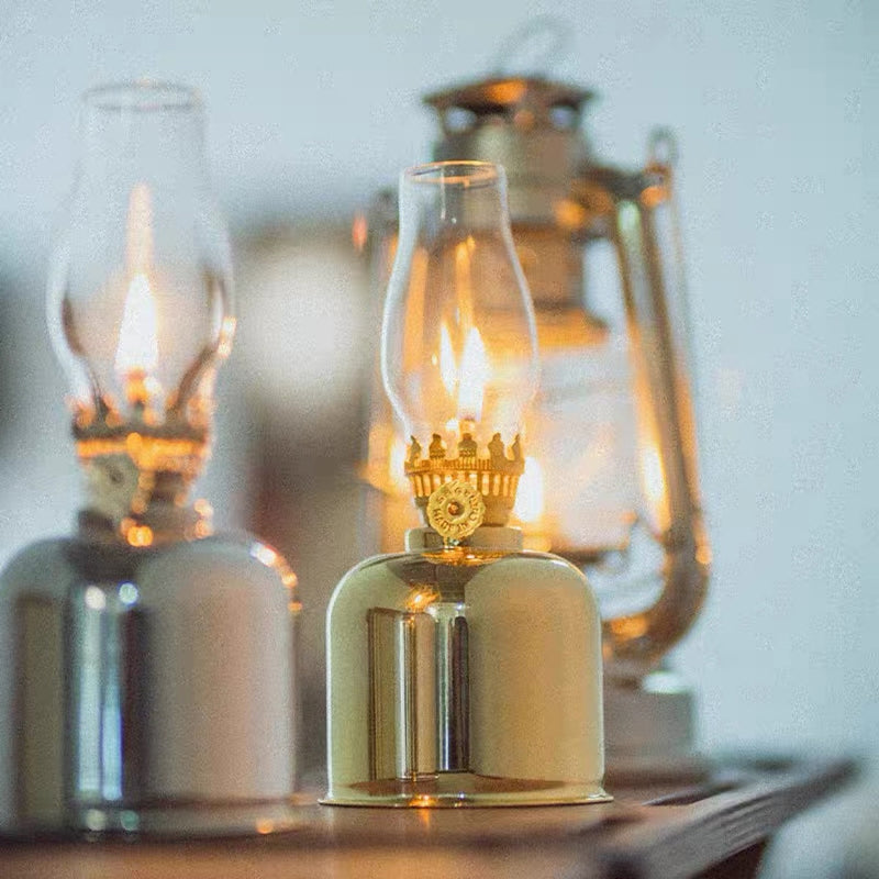 Outdoor Camping Metal Vintage Kerosene Lamp