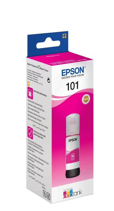 Epson 101 70ML Magenta Genuine Depósito Ink Epson L4260 L4266 L6190 L6260 L6270 L6276 L6290 Ecotank L14150 L62 — image 1