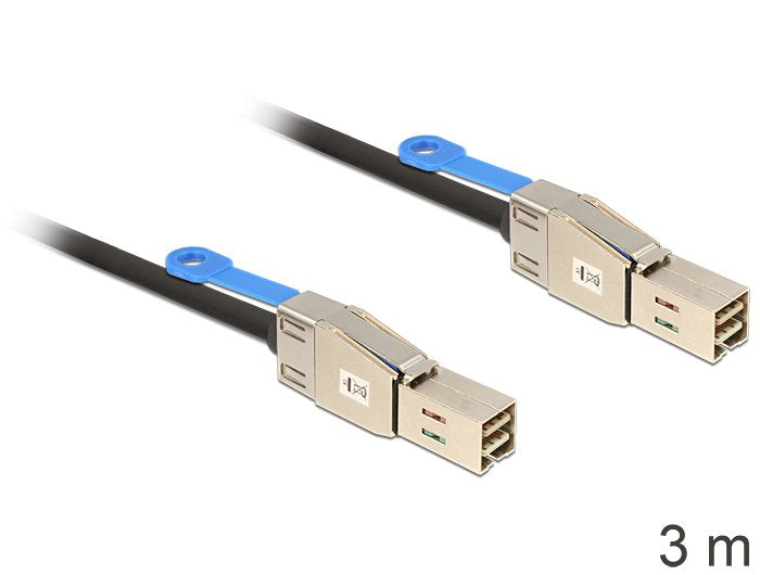 Delock 83396 Cable Mini Sas HD SFF-8644 Mini Sas HD SFF-8644 3M