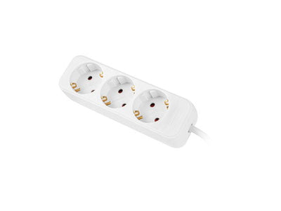Lanberg Power Strip 3 Sockets Schuko White 1.5M — image 1