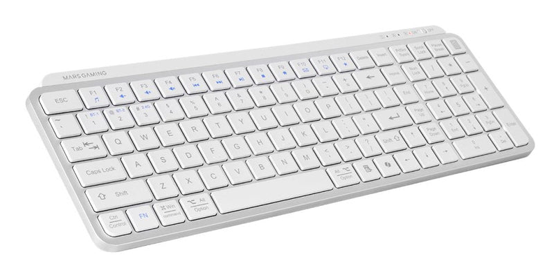 Mars Gaming Keyboard Compacto Wireless Bluetooth Mk-silenkeys White