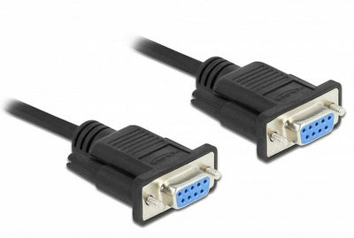 Delock Cable Serie RS-232 D-sub 9 Female a Female Nullmodem 2M — image 1