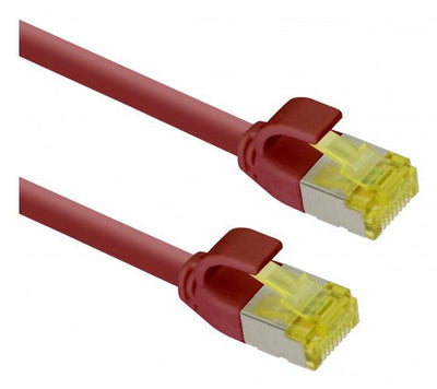Helos Ultra Slim Network Cable S/FTP CAT.6A Red 10,0M — image 1