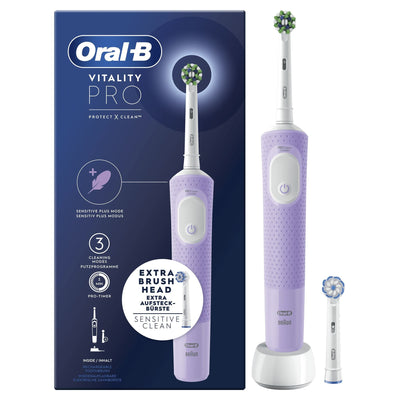 Braun Oral-b Vitality Pro Purple Brush Teeth Eléctrico Rechargeable — image 1