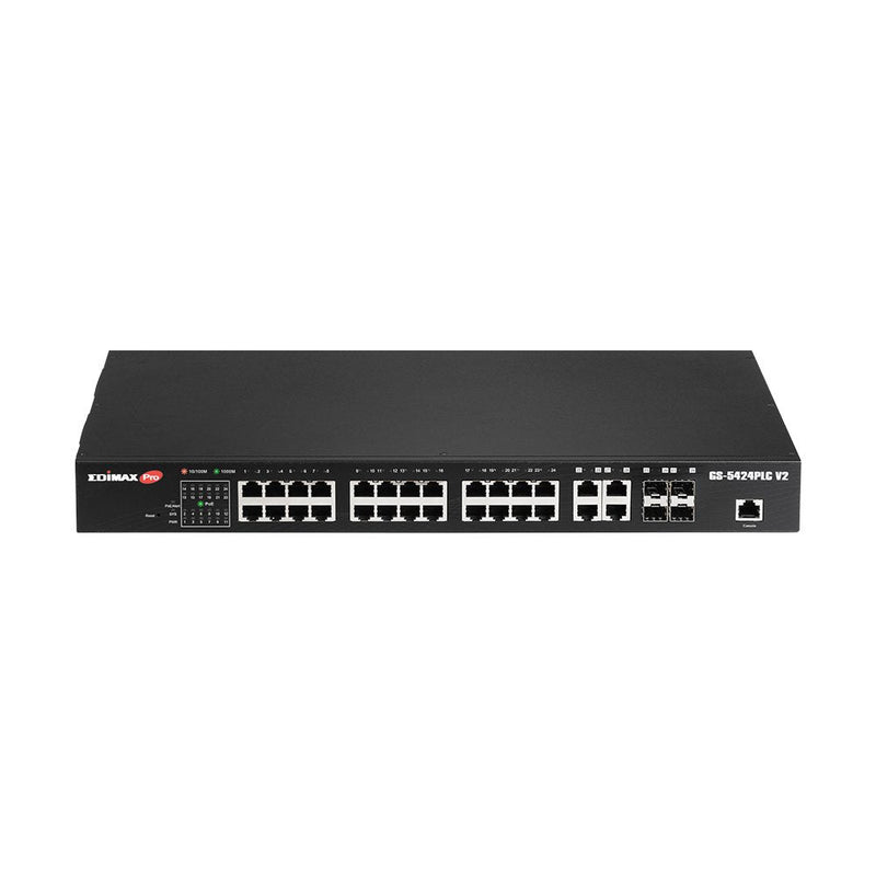 Edimax Pro GS-5424PLC V2 28 Ports PoE + Switch Gigabit + 4 Xsfp 19