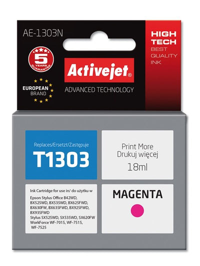 Activejet Ink AE-1303N (reemplazo Epson T1303 - Supreme - 18ML - Magenta — image 1