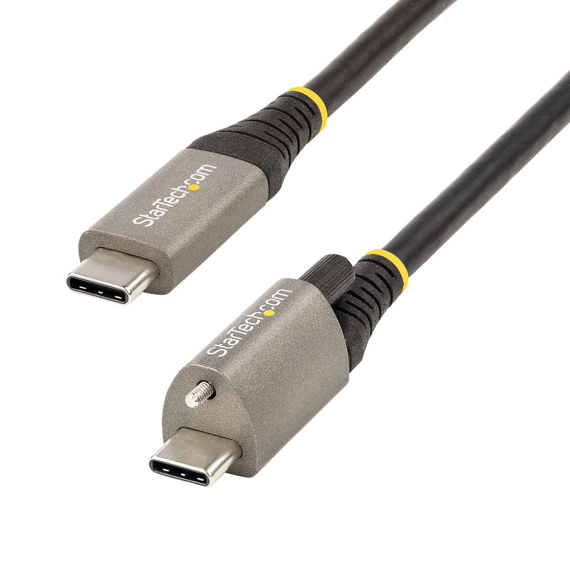 StarTech.com Cable 1M USB-C With Screw Top Fijación 10Gbps Cable Type-c USB 3.1/3.2 Gen 2 With Charging Entreg