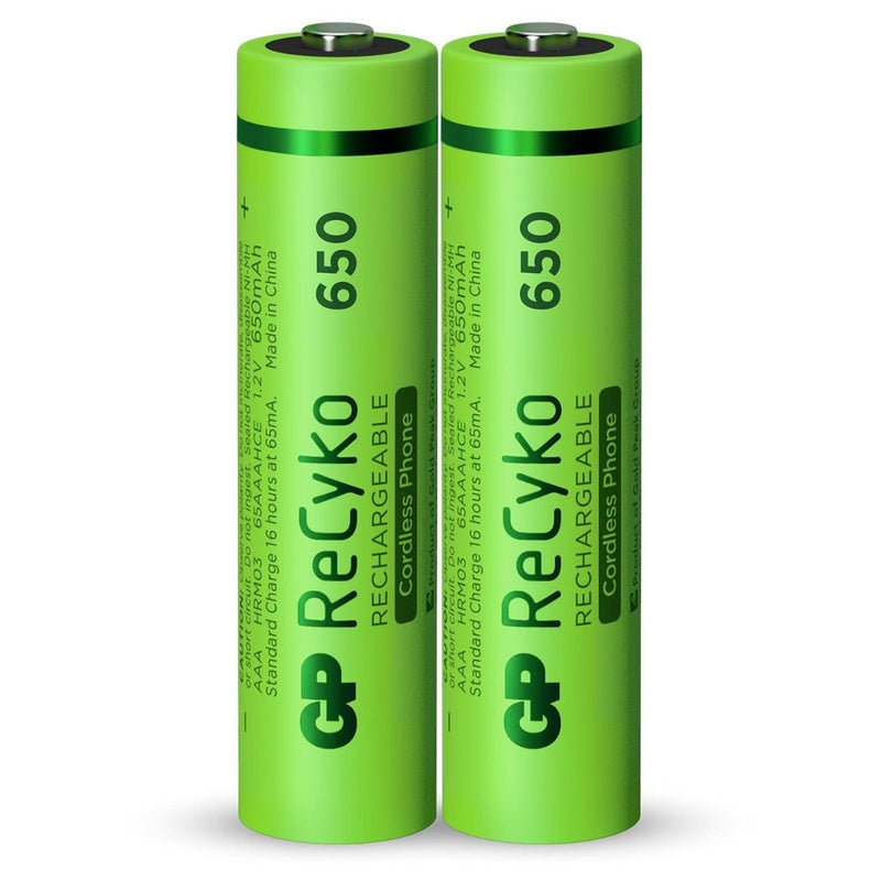 Gp Battery Aaa Micro Nimh 650MAH 1,2V Recyko 2ER Blister