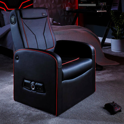X Rocker 2022021 Chair Videojuegos Chair Gaming Asiento Acolchado Black Red — image 1