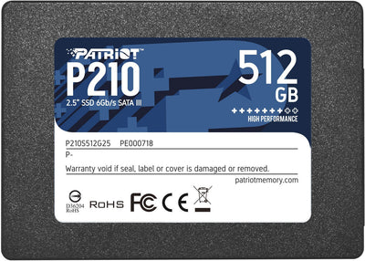 Patriot Drive SSD P210 512GB SATA 3 Internal Solid State Drive 2.5INCH — image 1