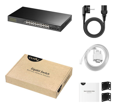 Switch 24 P RJ45 Giga + 4SFP L2 Configurable Assembly Rack — image 1