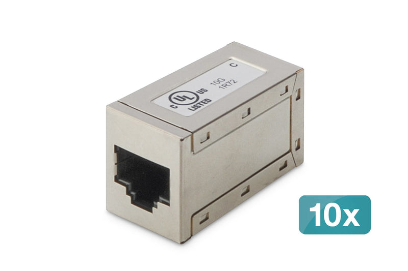 Digitus Acoplamiento Modular CAT.6, Blindado 10 Pieces AT-AG-8-8-C6S-10